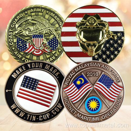 Wholesale Custom 3D Metal Commemorative Coin